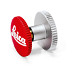 Leica Soft Release Button "LEICA", 12 mm, red