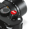 Leica Soft Release Button "LEICA",  8 mm, röd