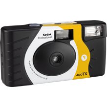 Kodak Professional Tri-X B&W 400 Engångskamera svartvitt 27 exp med blixt