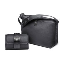 Leica Crossbody Bag, medium, recycled fabric, black